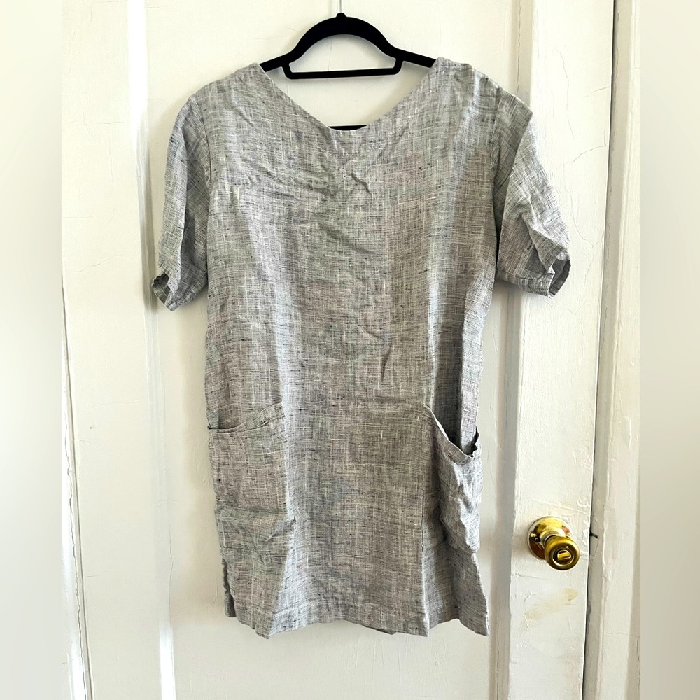 Handmade designer linen dress